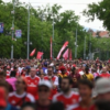 Aficionados crean un "ambiente loco" en Budapest antes de la final de la Champions